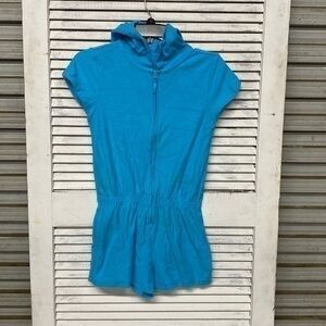 Wonder Nation Turquoise Romper size XL 14 - 16